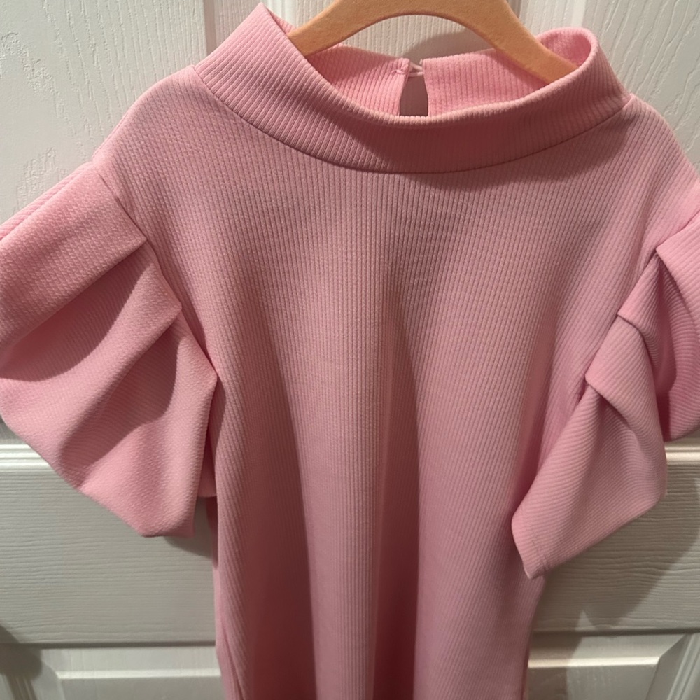 TCEC Soft Pink Ribbed Top M